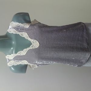 Banana Republic velvet sleeveless top